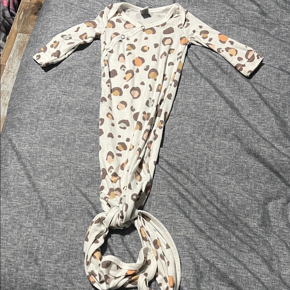 Copper Pearl Leopard Print Gown